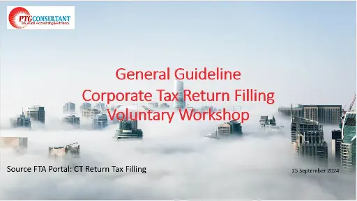 UAE Corporate Tax Filling Guidance Course